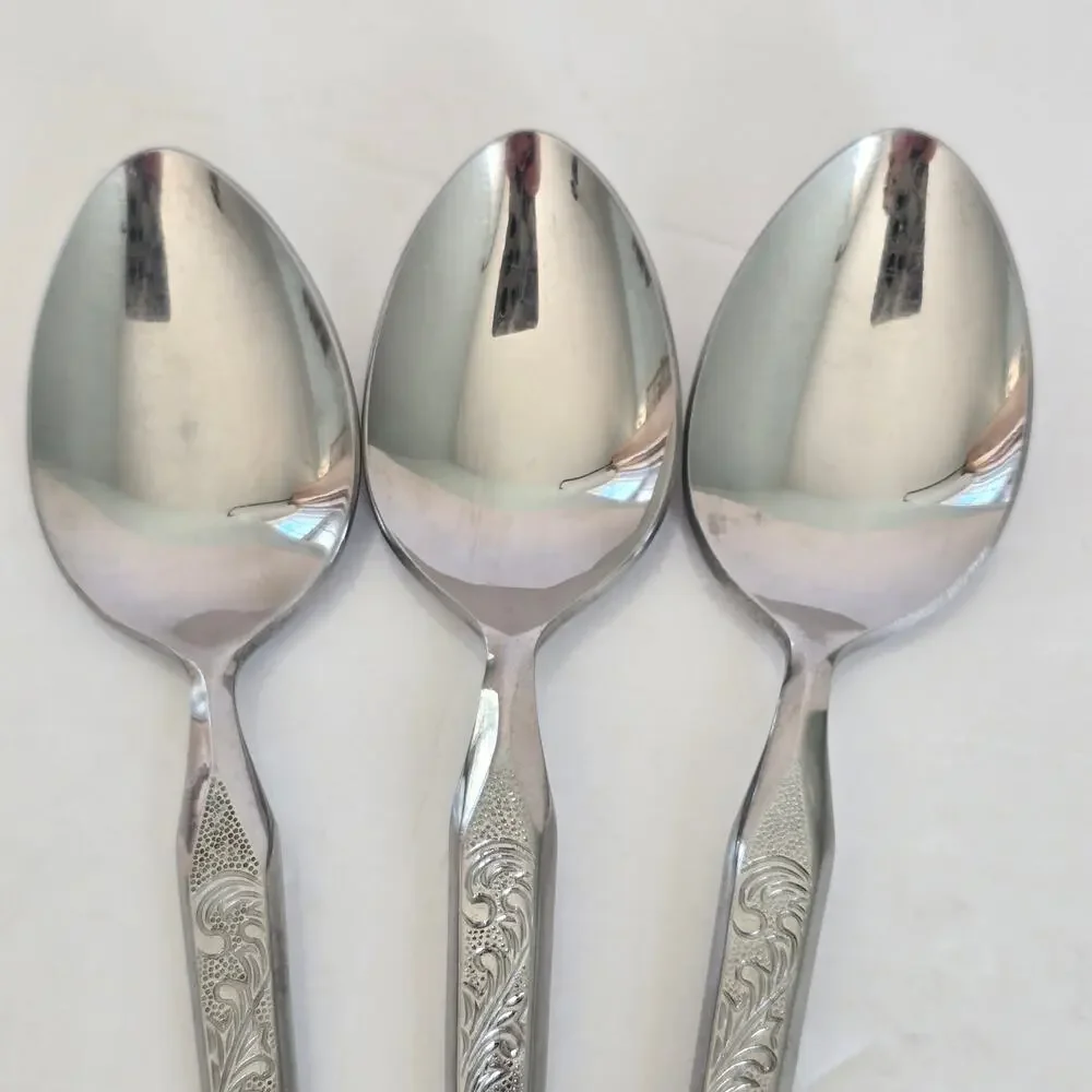 Stanley Roberts Winthrop Soup Spoons Set of 3 WM Dalton Japan Stainless Steel